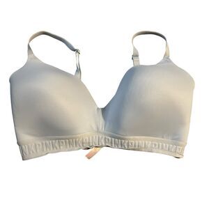 Victoria Secret PINK 36DD Blue Wear Everywhere Lightly Lined Wireless Bra